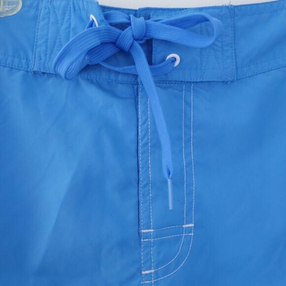 Reebok Men's Board Shorts Swim Medium Blue, White 4" Inseam, Unlined, Hawaiian - Picture 4 of 5